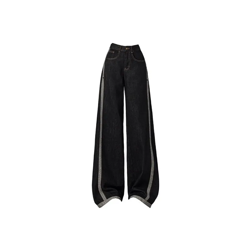 HUINIAN Jeans Women's Dark Blue Pants