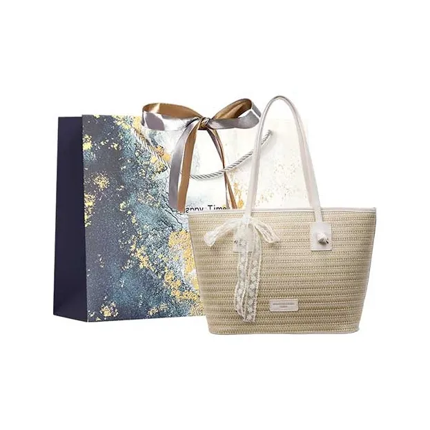 Iman's House Сумка из соломенной плетени сумка для покупок сумка через плечо женская многоцветная