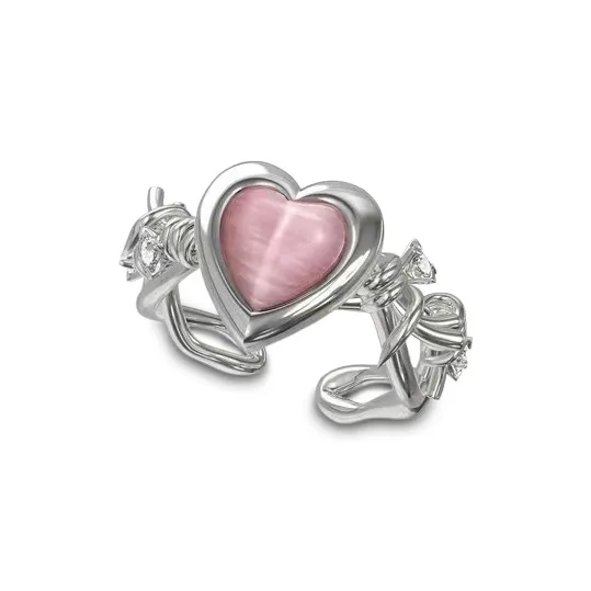 LuluCanaan Glass cat Cool Eye Rings Women's