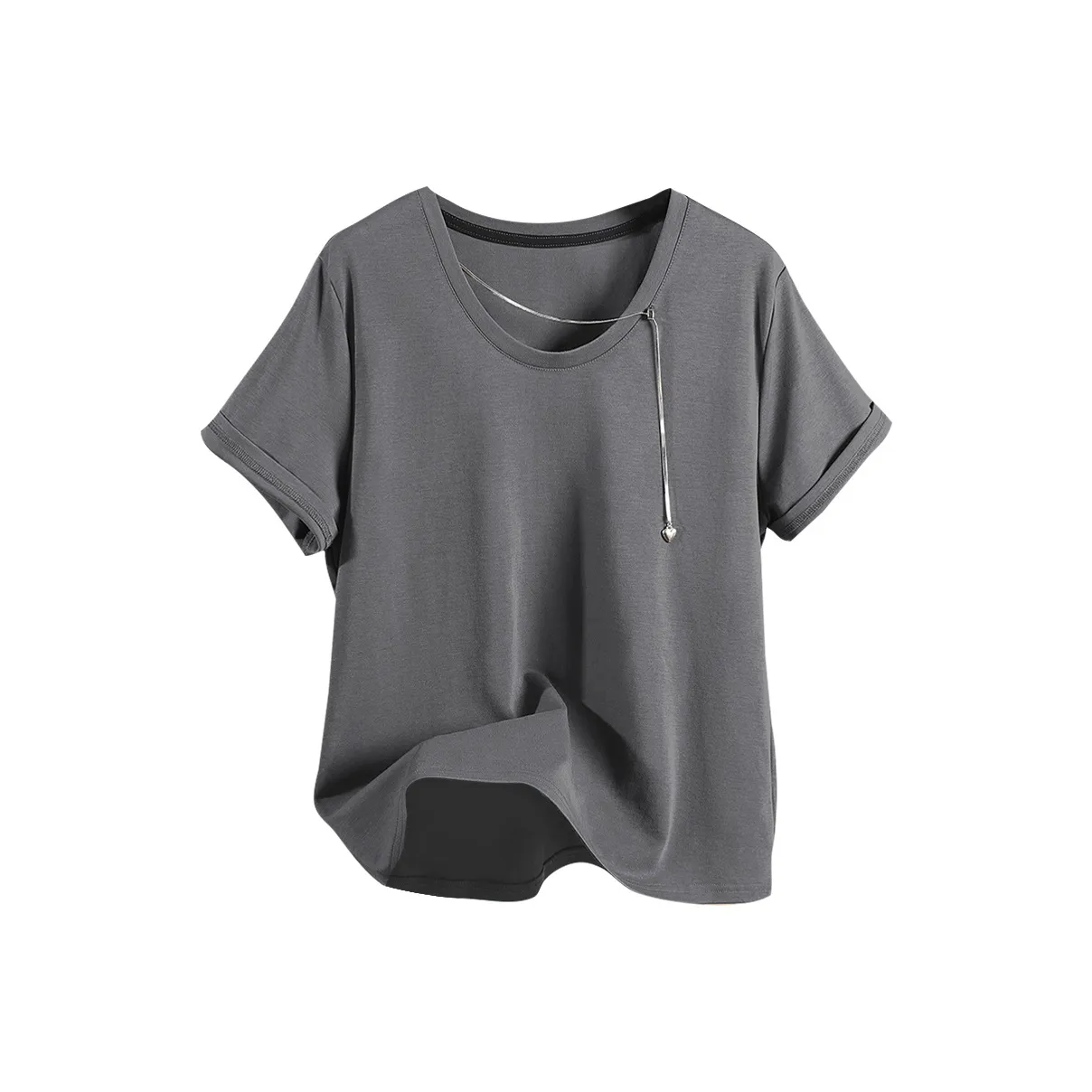 TOUCH Темно-серые Женские Футболки