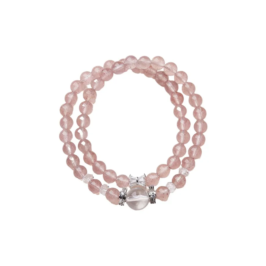 CARAT'S DIARY Браслеты из клубничного кварца Унисекс