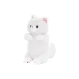 12cm 높이 앉은 자세, 다크 블루 화이트 고양이 23cm 높이