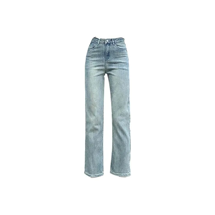 POLAR BEAR Jeans Women's Vintage Blue Ankle Length