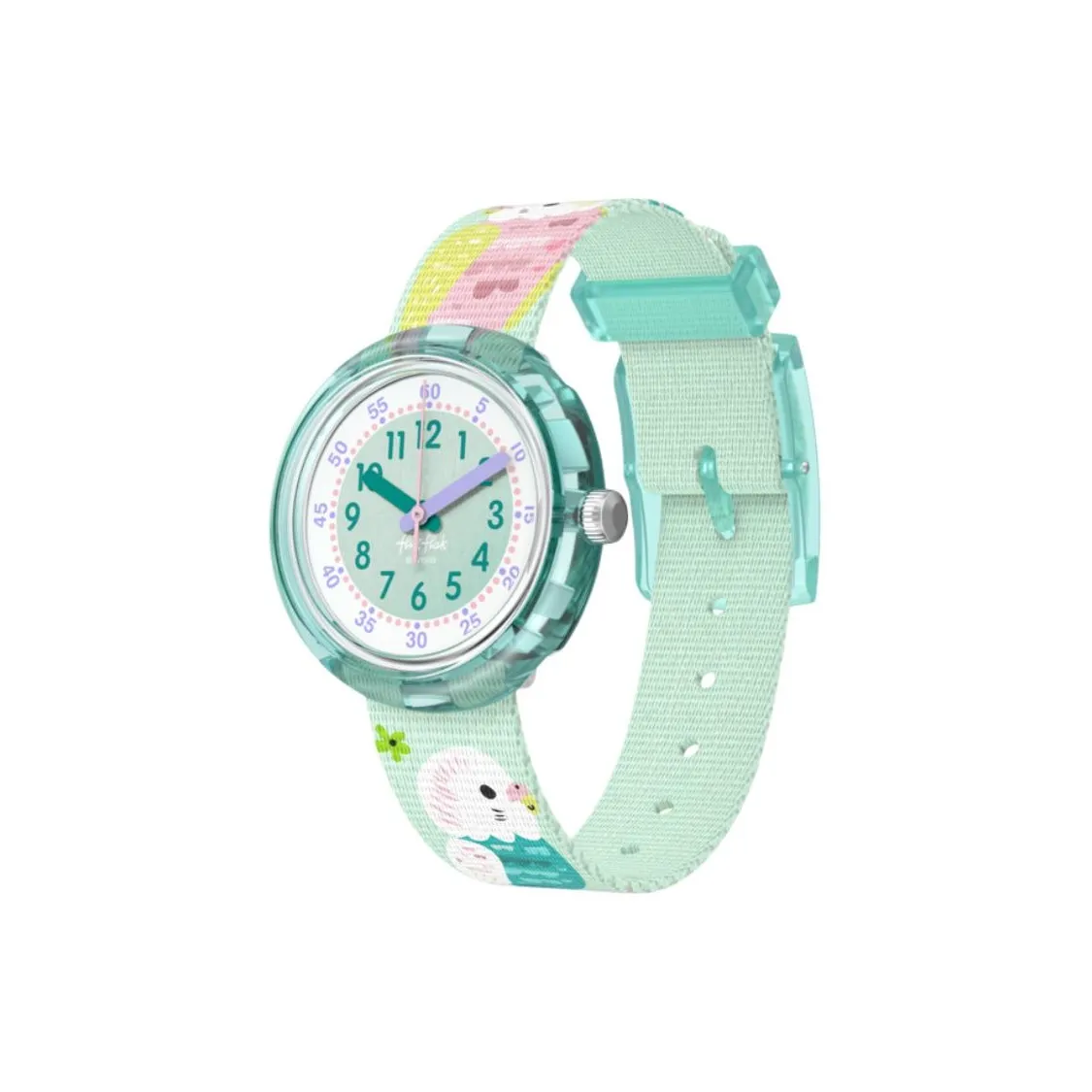 Swatch Quartz Movement Женские часы 31,85 мм Зеленый