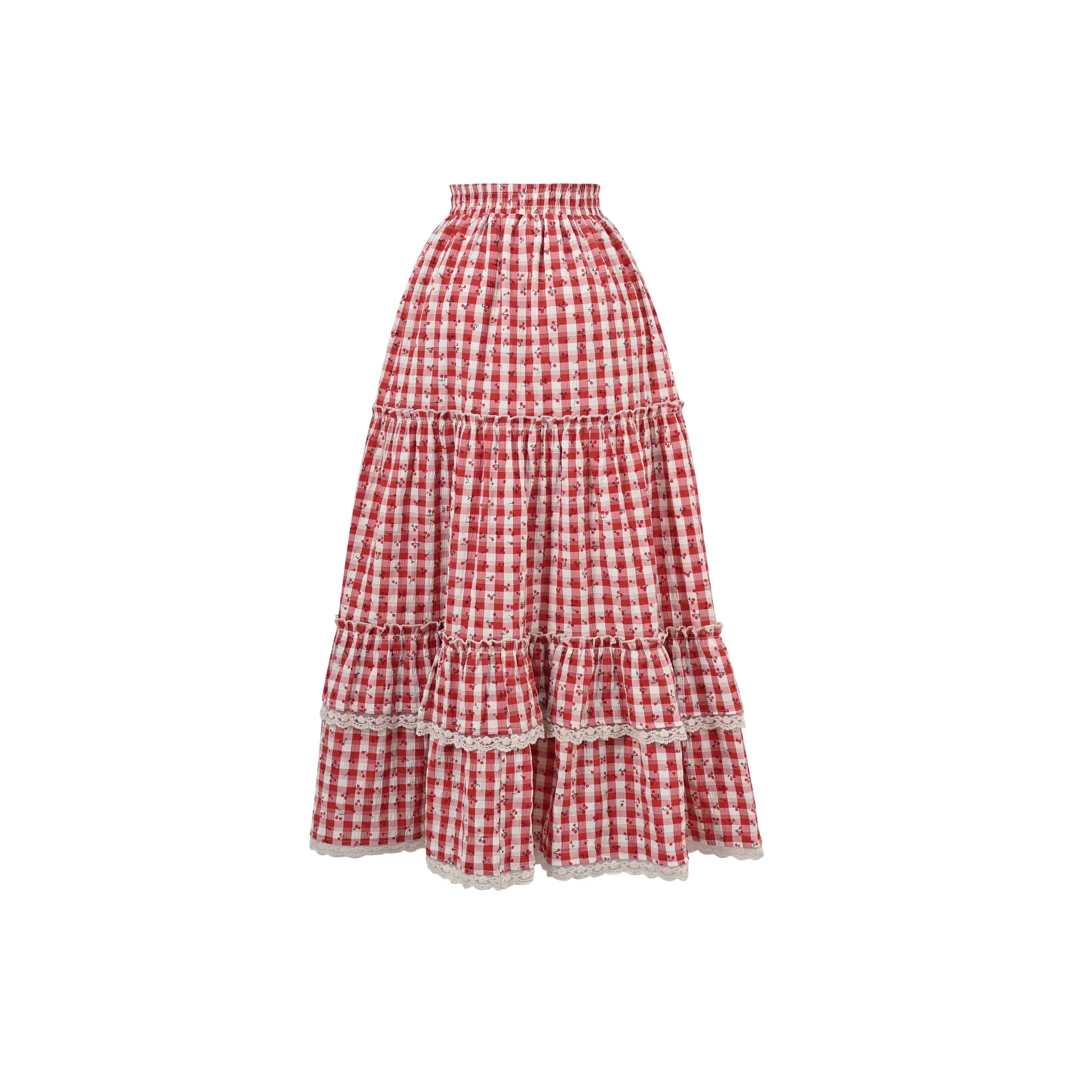 SNBL Красный Женские Повседневные Длинные Юбки