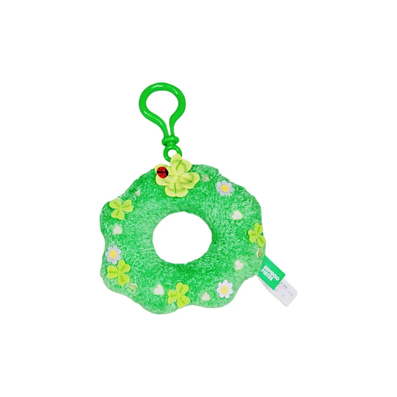 BAMBOO MATES Естественный Элемент Венок Четыре Листья Клевер Кукла Плюшевая Подвеска 10 см Рекомендуемая Высота