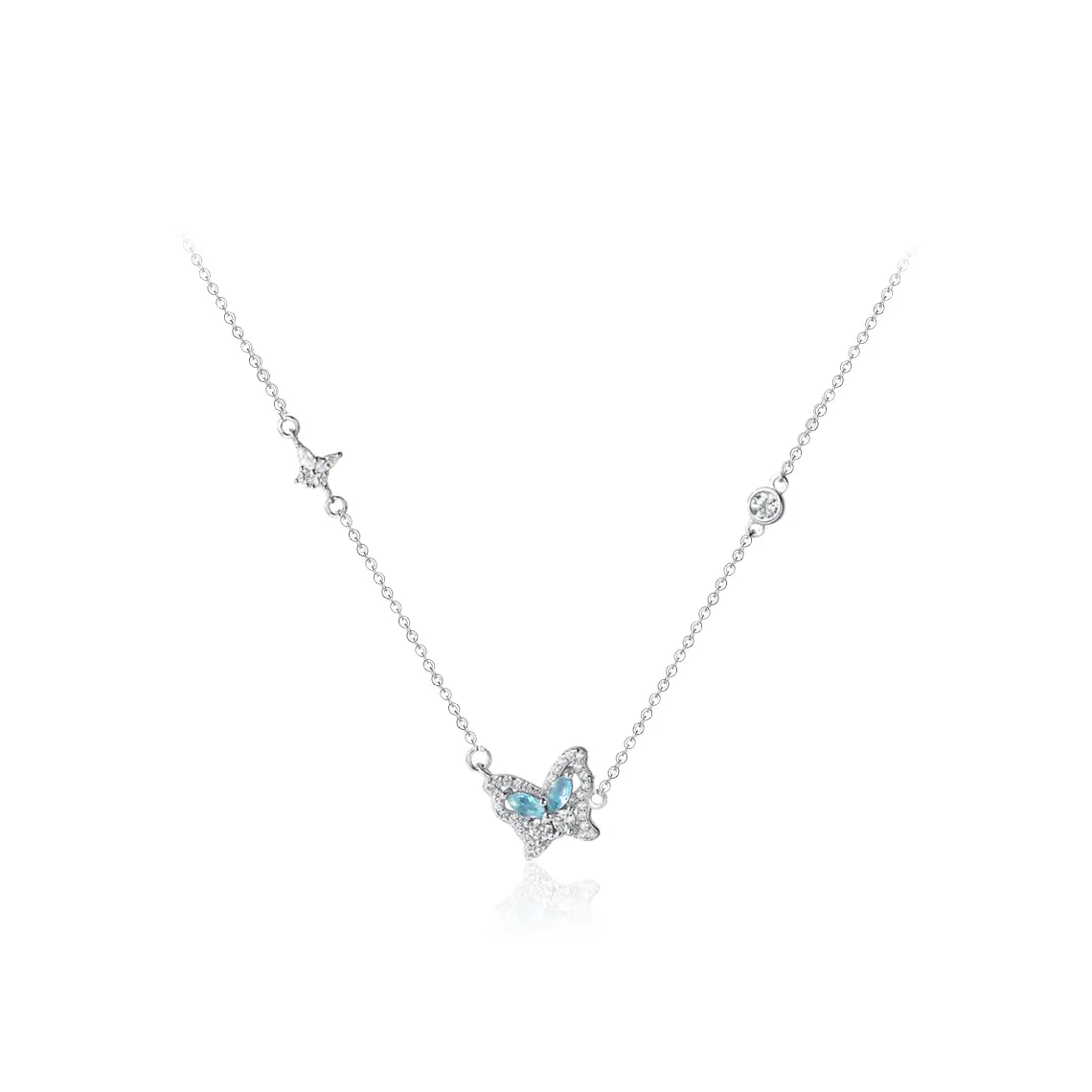 SHK Медный сплав Циркон Ожерелье Женское