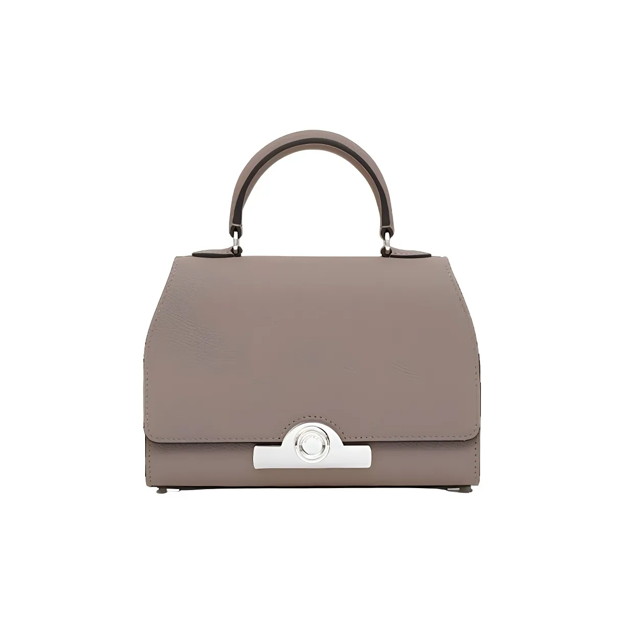 Moynat Cow Leather Handbag Women's Dove Gray