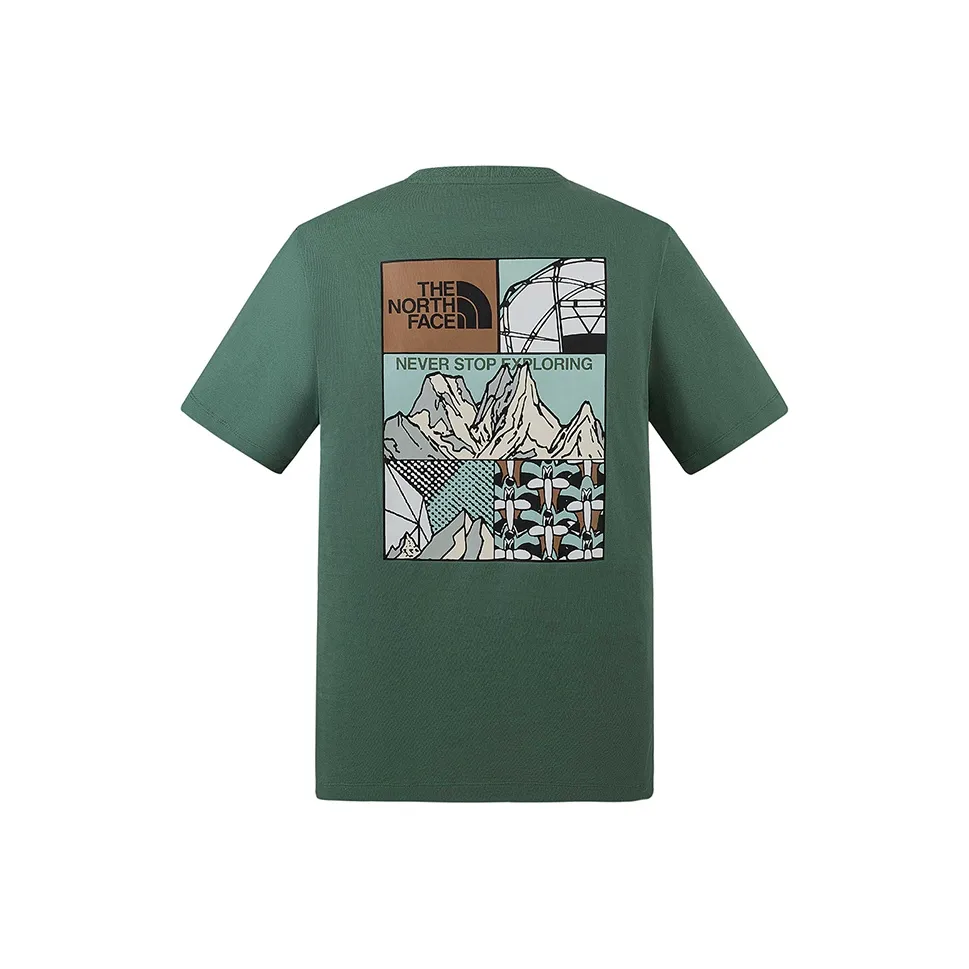 THE NORTH FACE Urban Exploration SS25 T-Shirt Унисекс Утка Зеленый