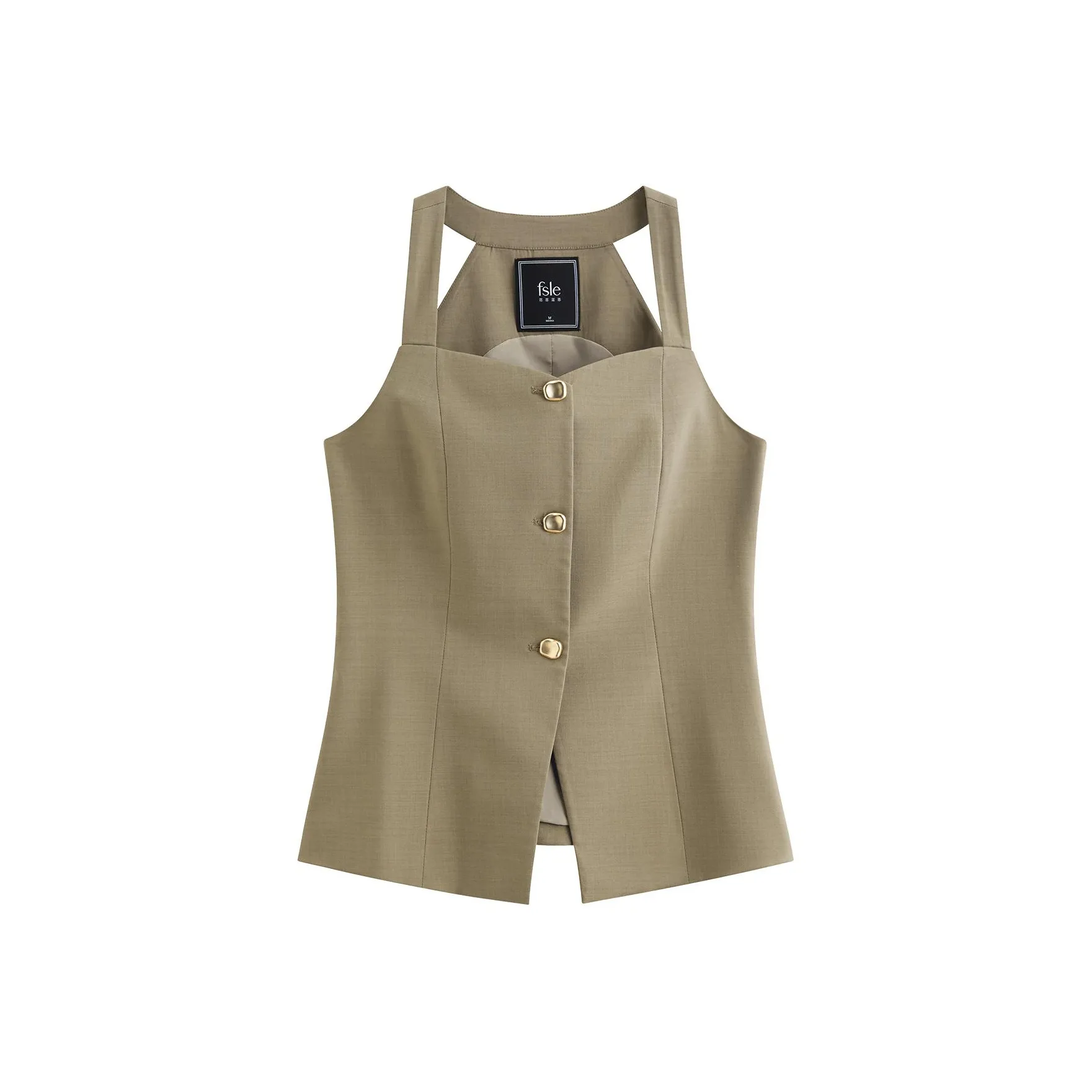 FANSILANEN Лунный каменный серый Жилет Женские Камисоли