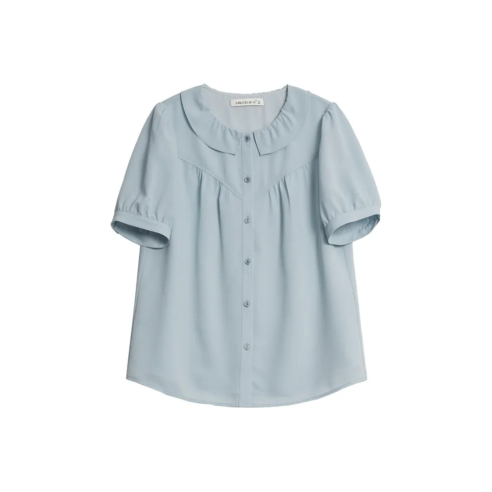 MANBEI Бирюзовый Женские Рубашки