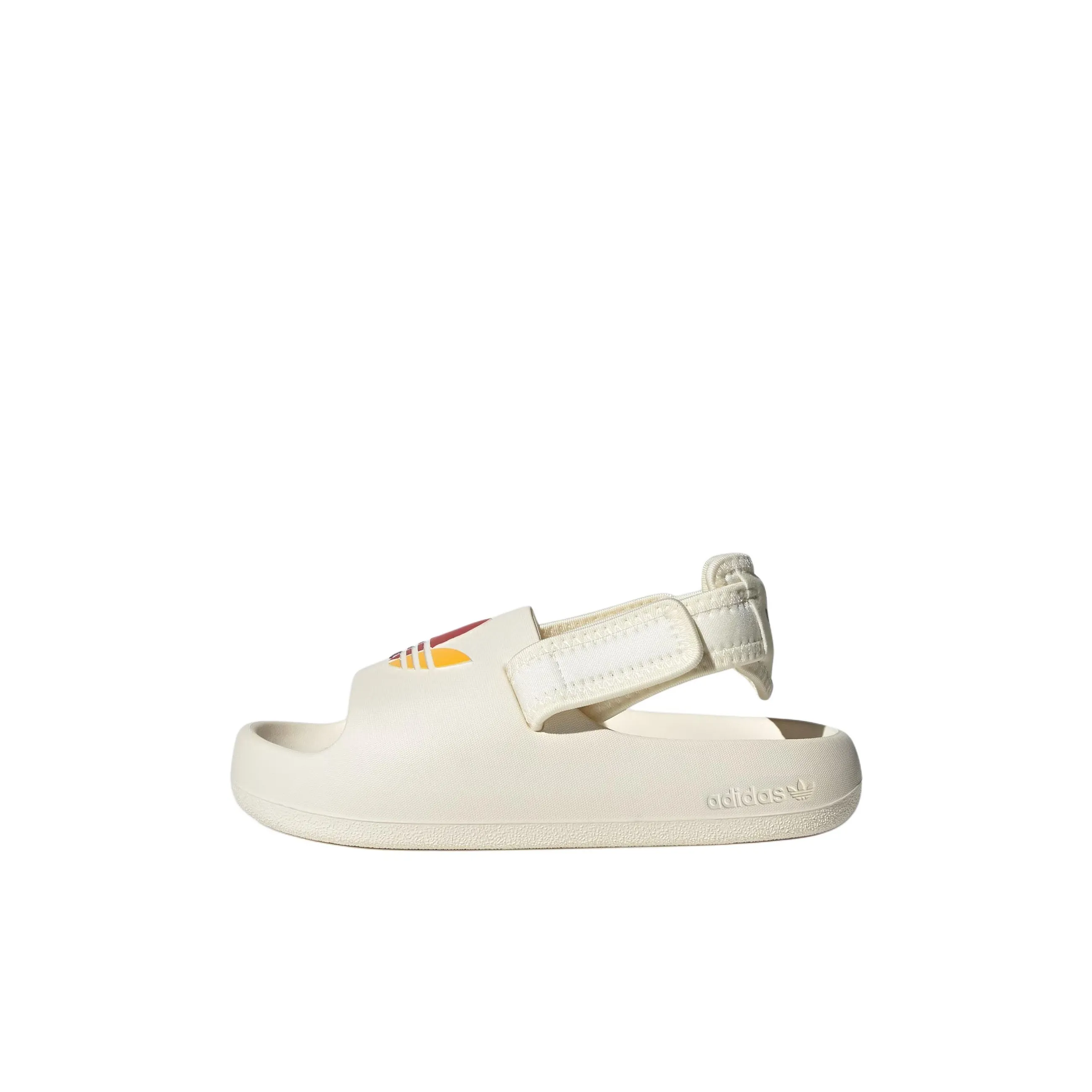 Adidas Originals ADIFOM ADILETTE Детские сандалии Низкий Топ Айвори/Ярко-фиолетовый/Светло-красный/Желтый Для дошкольников