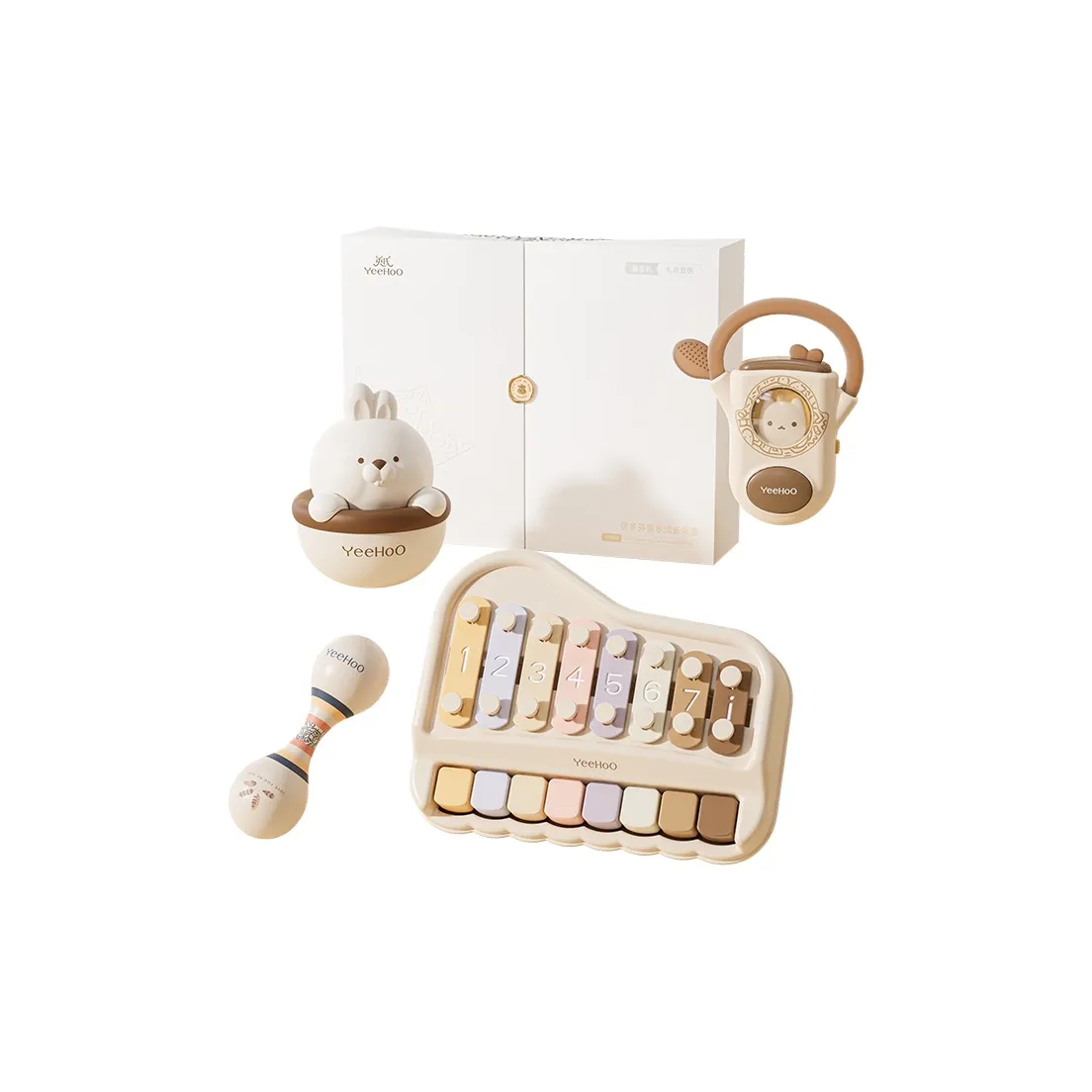 YeeHoO Музыкальный Enlightenment Шутка-раскачивалка Перкуссия с восемью тонами Развивающие игрушки Tumbler