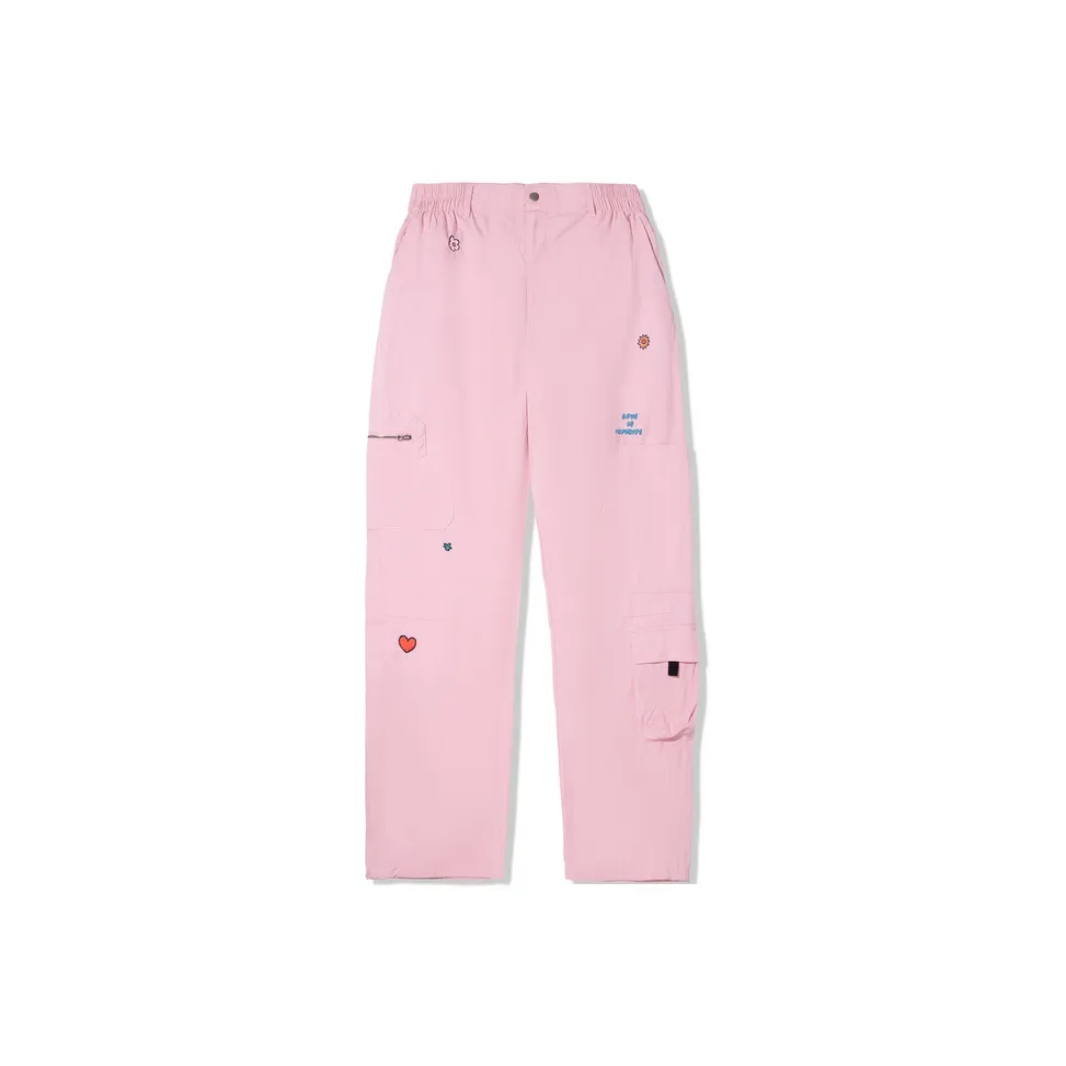 LINING x TAKASHA LIANMINGKUAN Повседневные брюки Женские Прозрачно-розовый