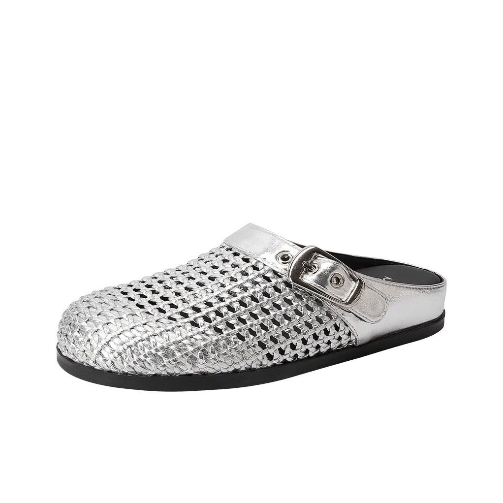 Mulinsen Шов Cut Out Ткани вязаные Устойчивые к истиранию Домашние тапочки Женские