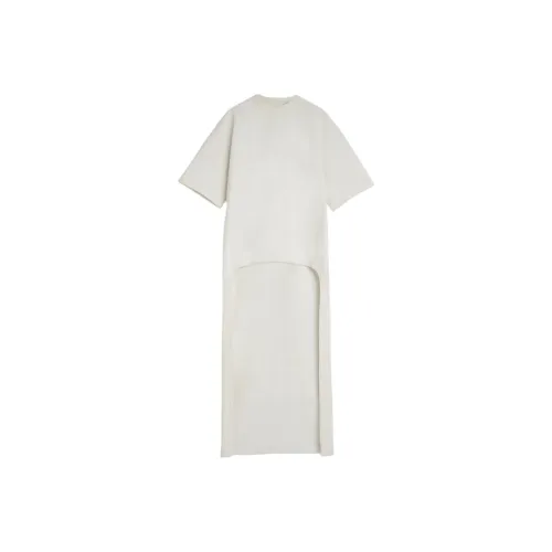 Phoebe Philo Белое Женское Короткое Платье с Рукавами