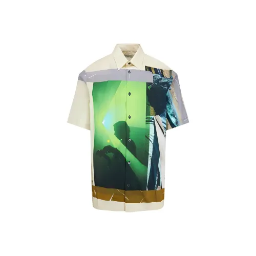 DRIES VAN NOTEN Многоцветные Мужские Рубашки