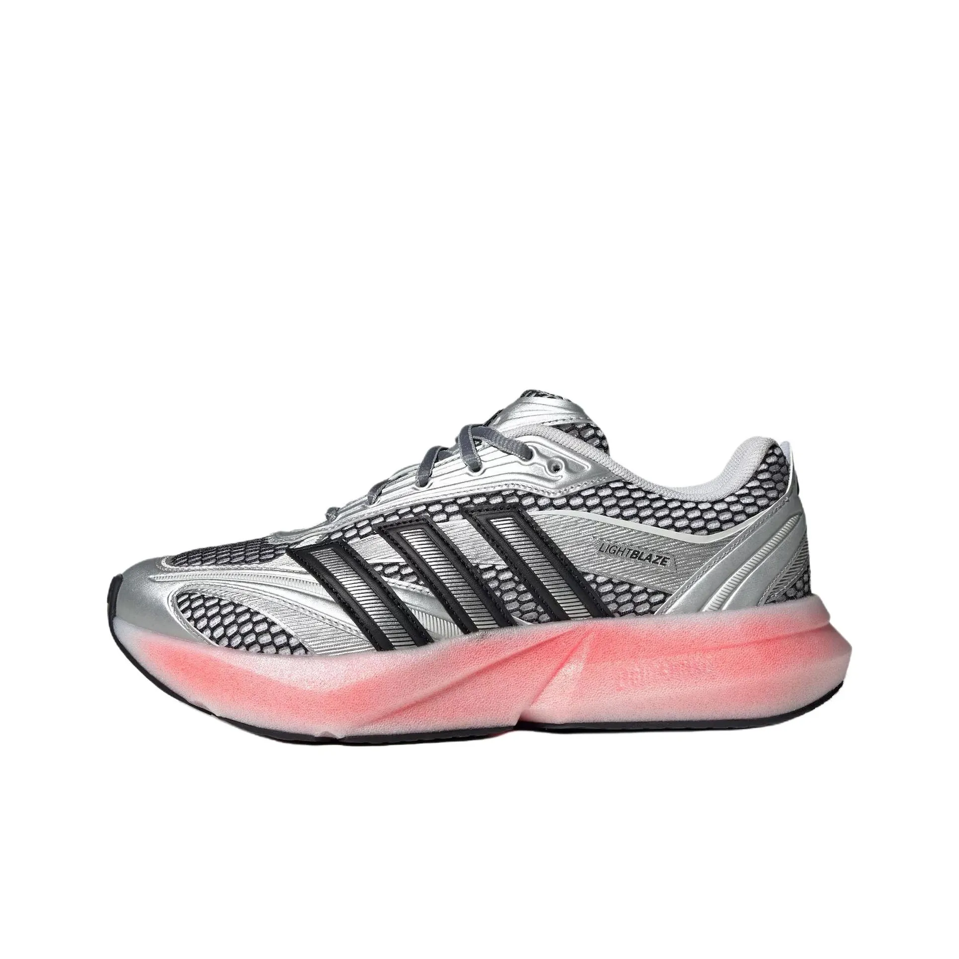 Adidas LIGHTBLAZE противоскользящий устойчивый к истиранию низкий топ повседневная обувь для бега женский серебряный розовый