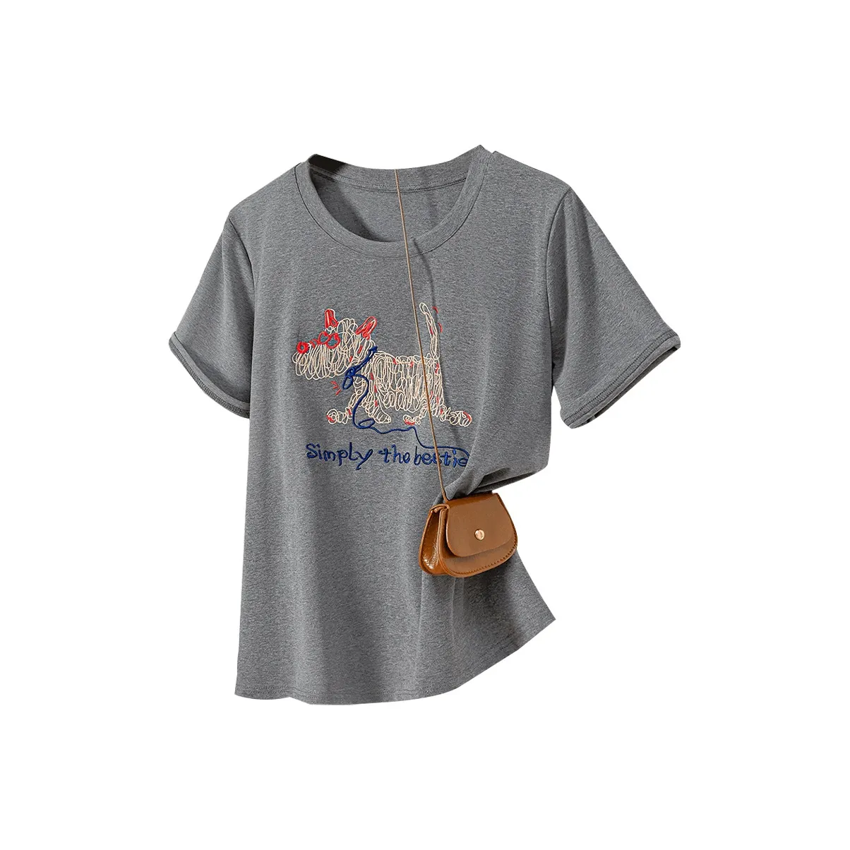 TOUCH Угольно-серый Женские Т-рубашки