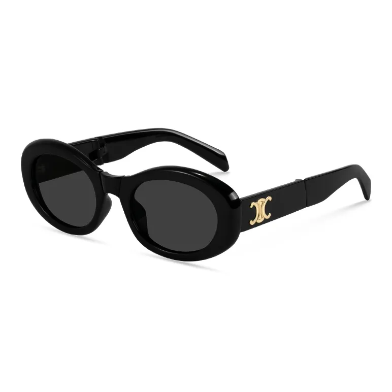 MK MINGKU TR/Memory Plastic Oval Frozen sunglasses Unisex