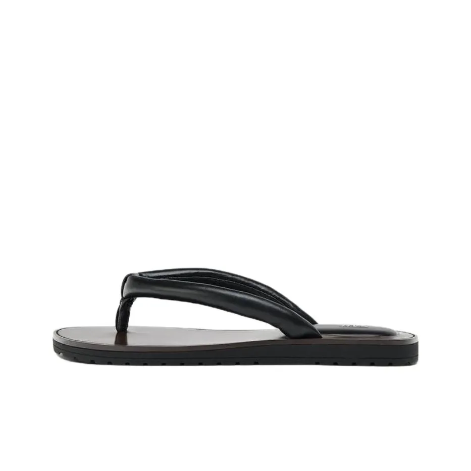 ZARA Устойчивые к истиранию шлепанцы женские черные