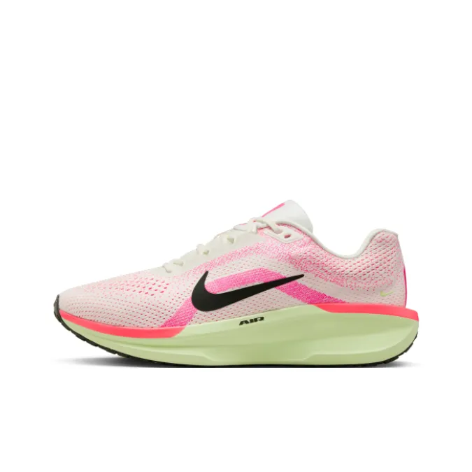 Nike Winflo 11 Abrasion Resistant Low Top Running Shoes Men's Pink Green