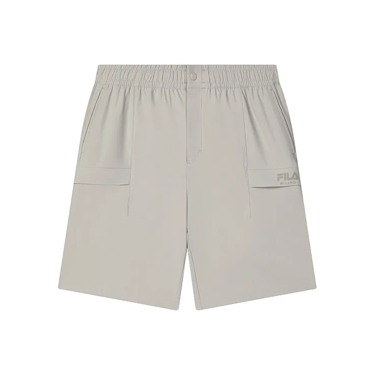 FILA MILANO Итальянская роскошная спортивная коллекция Повседневные шорты Мужские Однотонные Серый GY