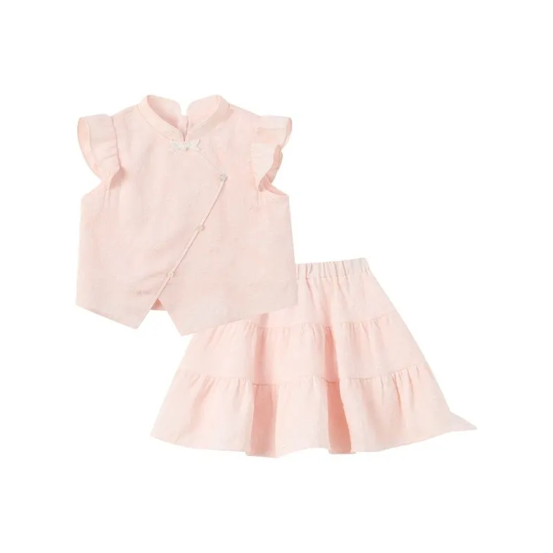 Детский комплект для детей 3-7 лет PAW IN PAW с юбкой SS25 2 предмета