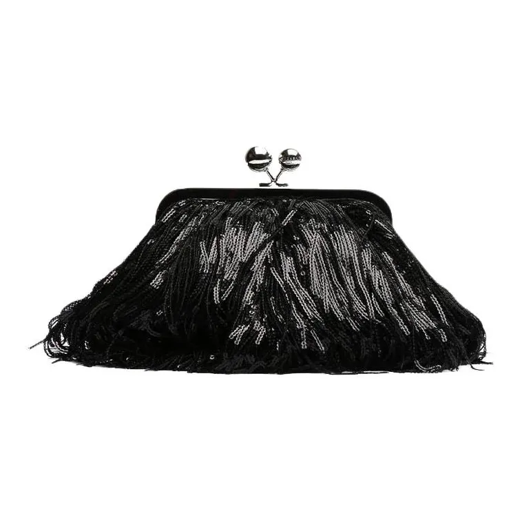 WEEKEND MaxMara Polyester One Shoulder Crossbody Clutch Mini Women's Black