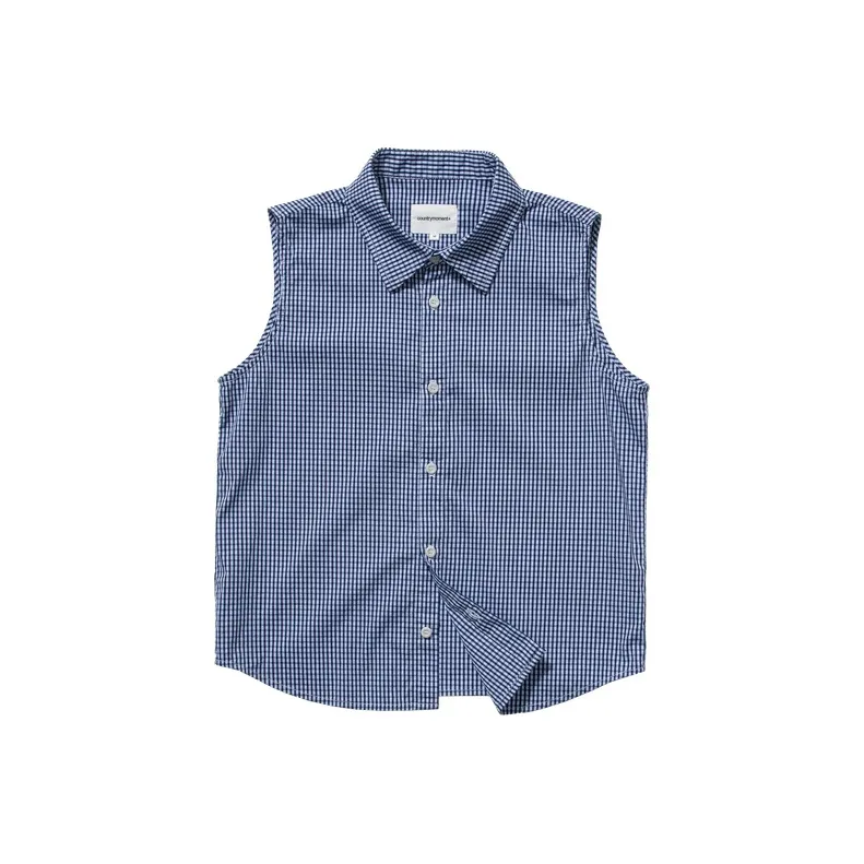 COUNTRY MOMENT Синяя клетка Женские Рубашки