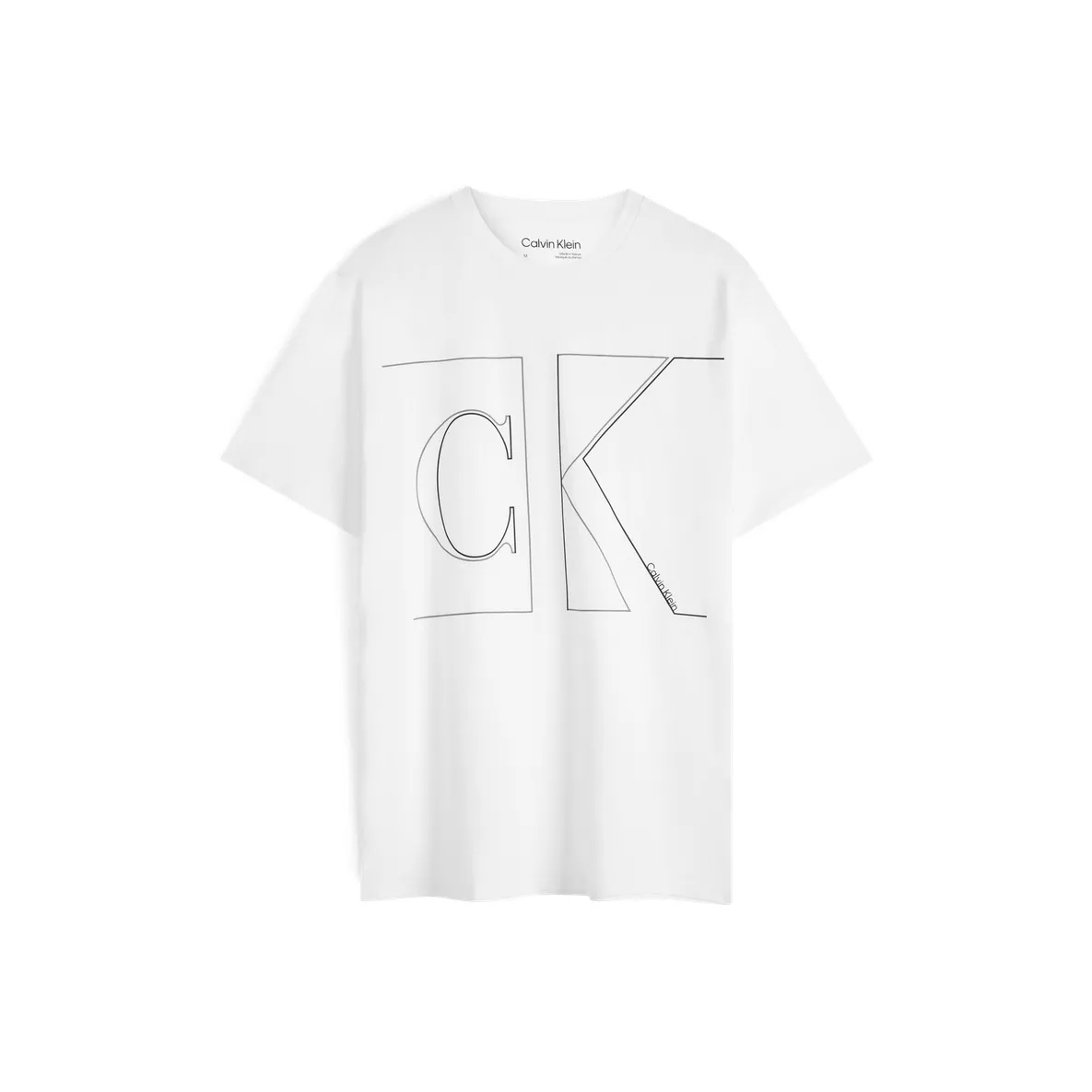 CALVIN KLEIN T Shirt Men's Moon White
