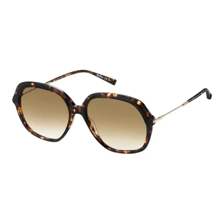 MaxMara Пластик Ацетат Нерегулярная форма Солнцезащитные очки Женские Коричневый