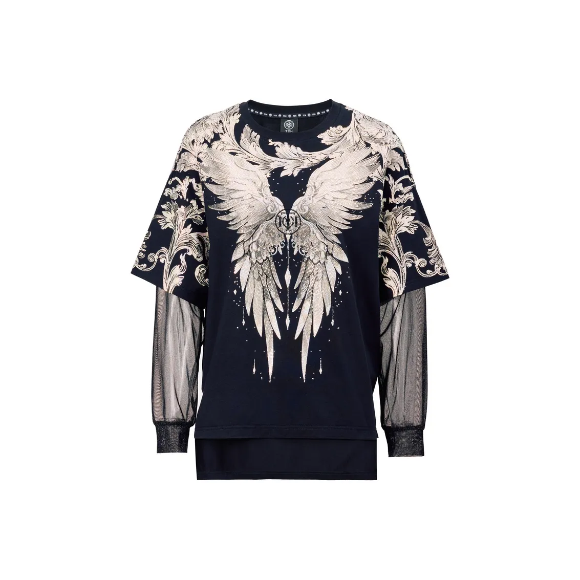 TCH Черные Женские Рубашки T