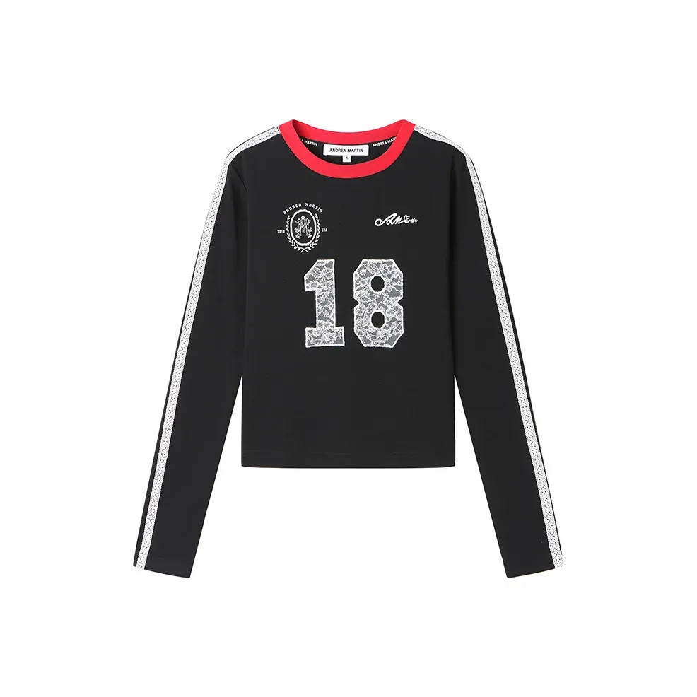 ANDREA MARTIN Черные Женские Т-рубашки