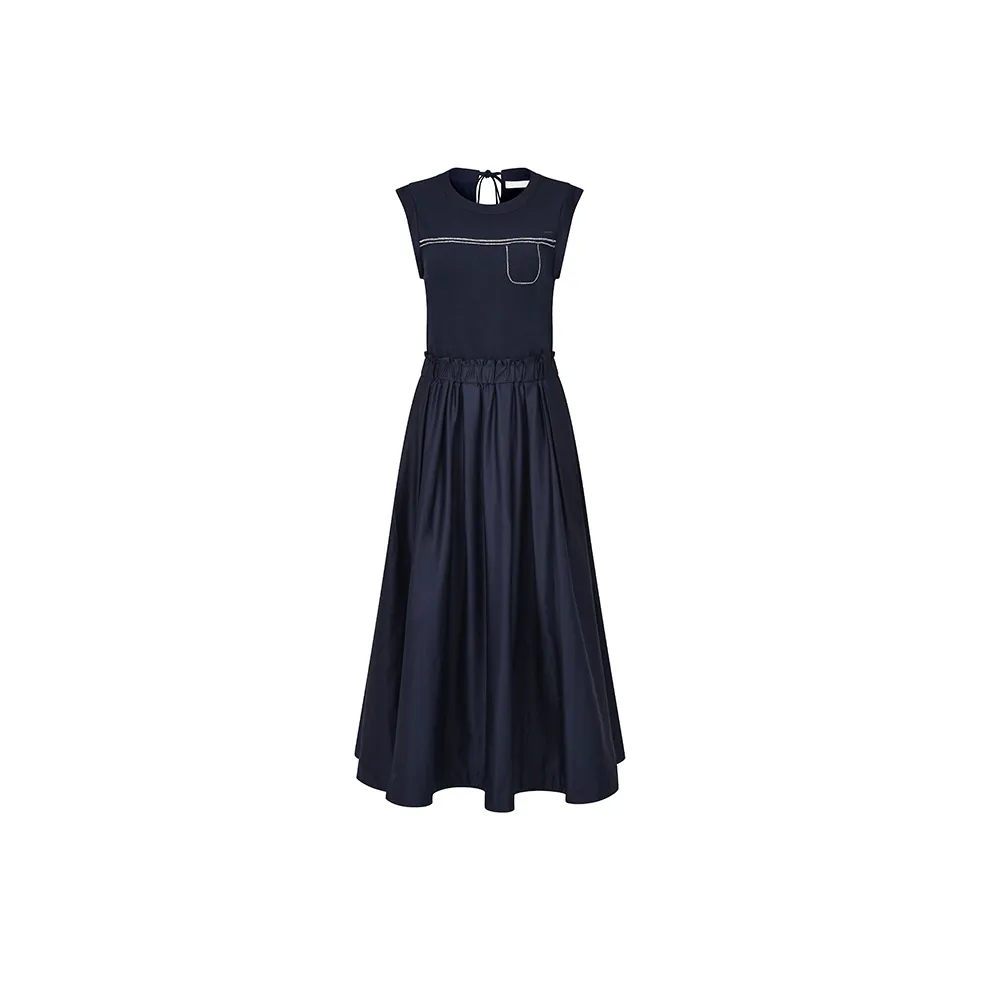 RARE Чёрно-синие Женские Платья без рукавов