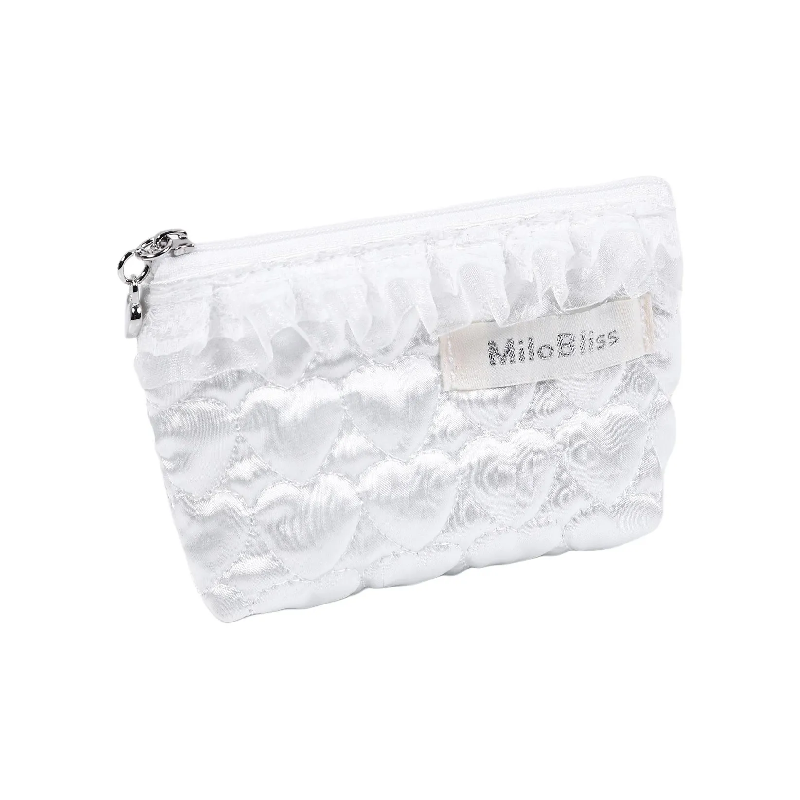 MILO BLISS Сердце Хлопок Кружевная отделка Косметика Мешок для хранения Портативный