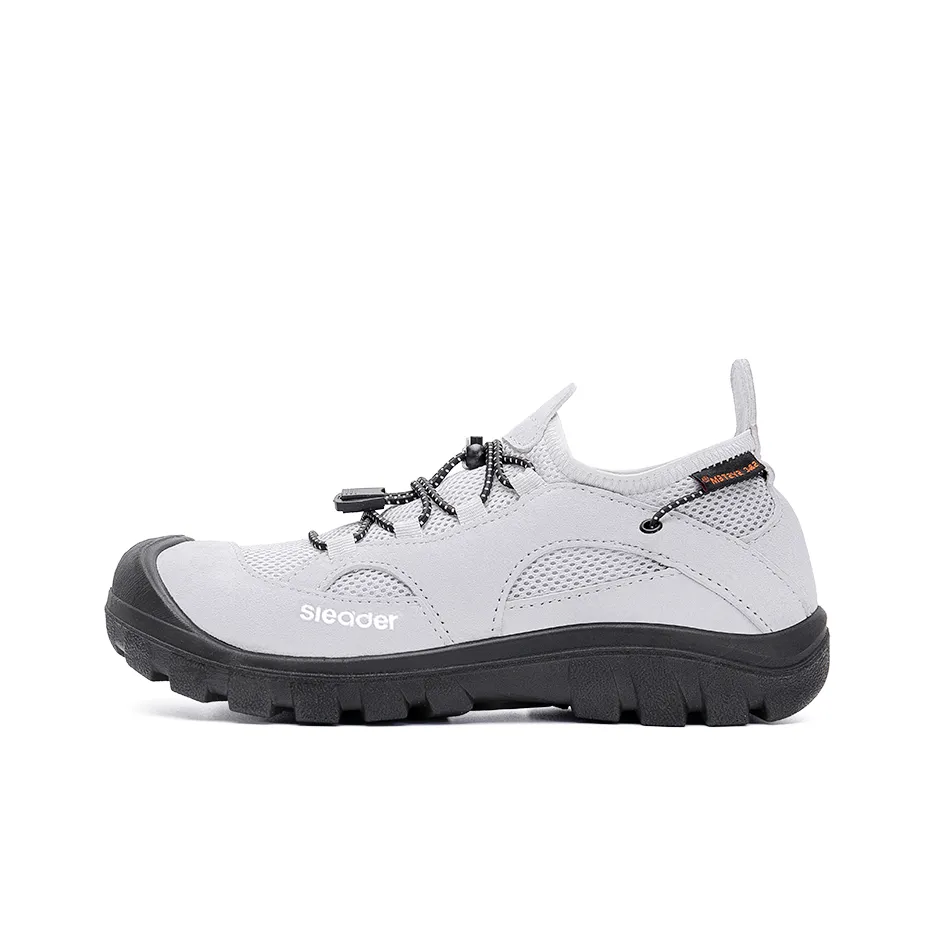 SLEADER Deep Water Cool Series Abrasion Resistant Breathable Quick Dry Slip Resistant Low Top Hiking Shoes Women's Ecru