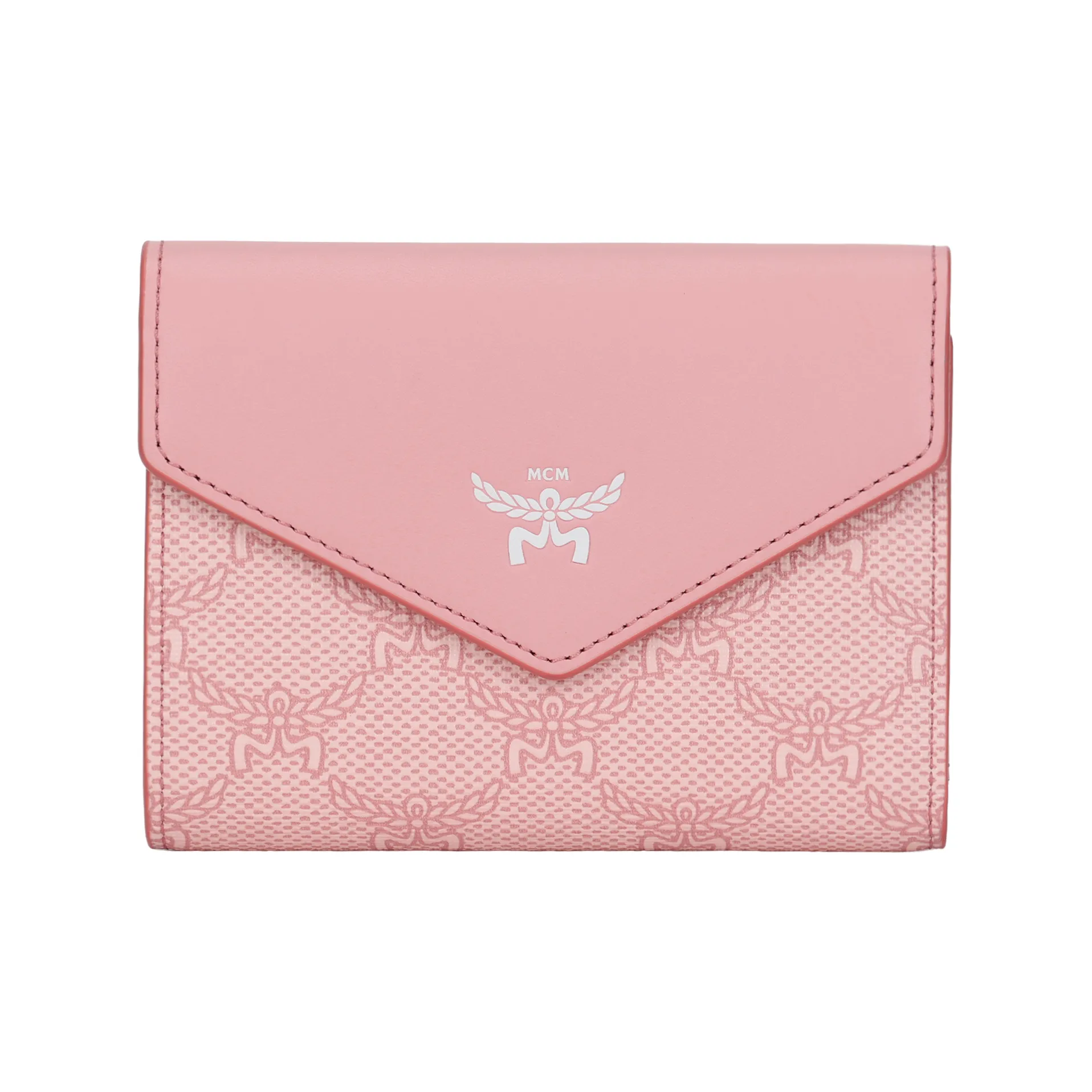 MCM Кошелек из искусственной кожи маленький женский розовый