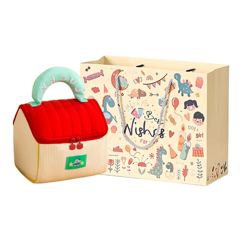 Gentle Welcome Милый Small House Большая емкость Сумка для хранения Сумка для путешествий Косметичка Портативная и Водонепроницаемая