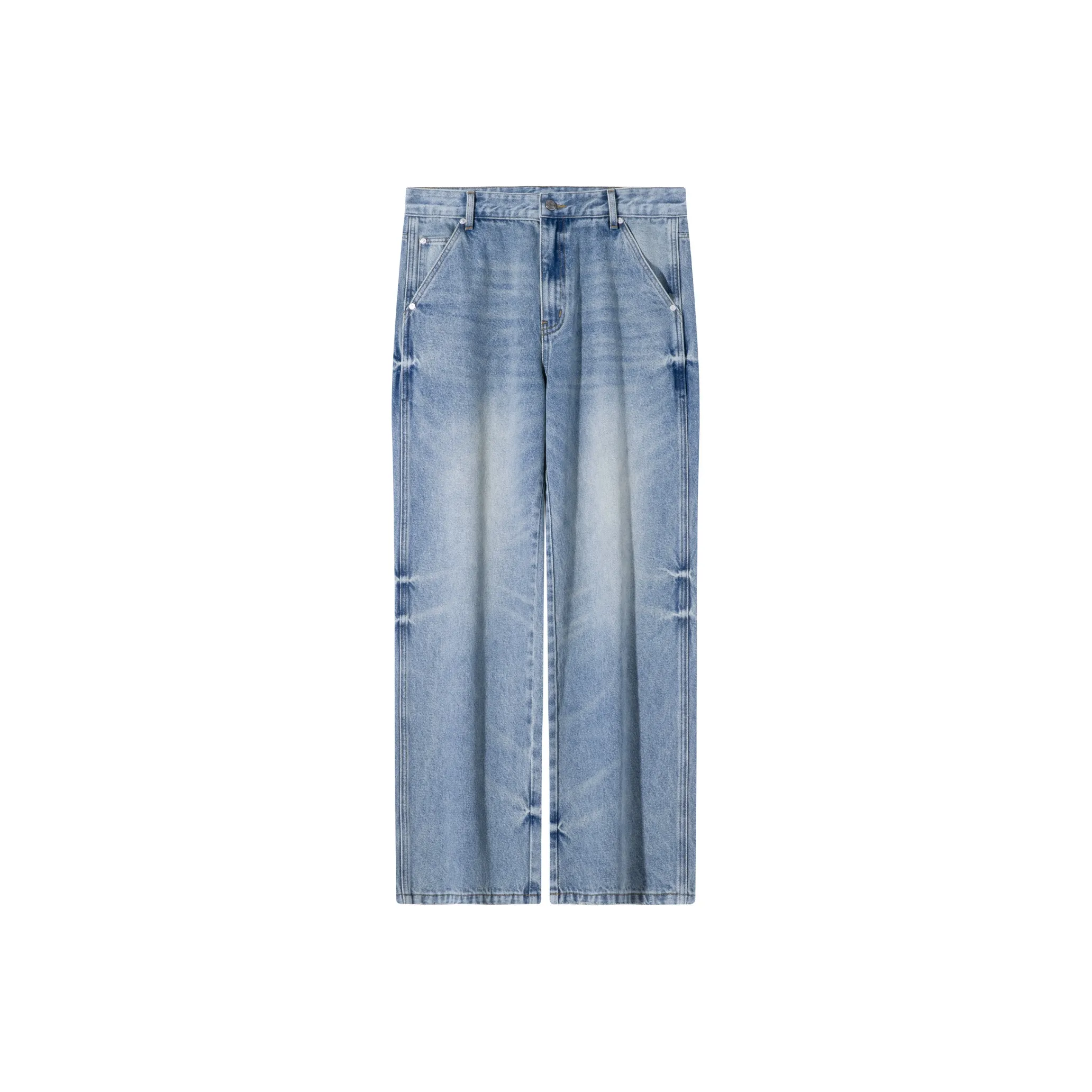 SANBAI STUDIO Jeans Unisex Washed Blue