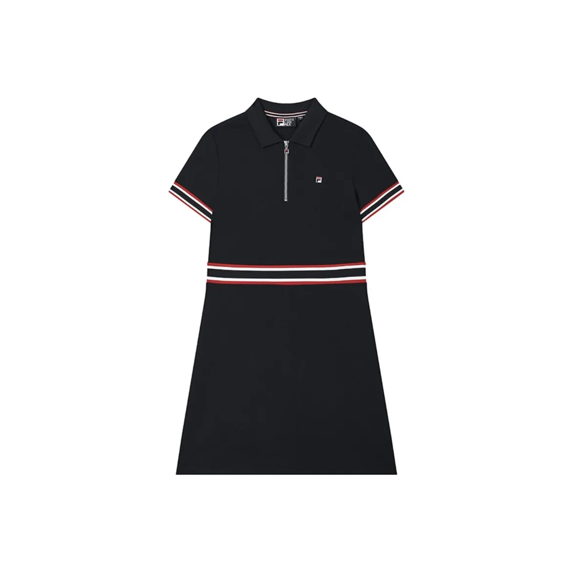 FILA Лайфстайл Короткий Рукав Платье Женское Легенда Синий