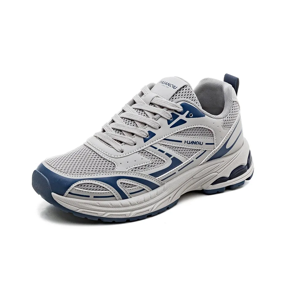 HUANQIU Амортизация Нижняя юбка Резистентная Увеличение Высоты Низкий Топ Повседневный Мужской Серый Синий