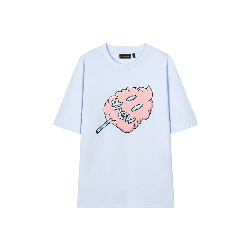 Drew House SS25 Светло-синий Унисекс T Рубашки