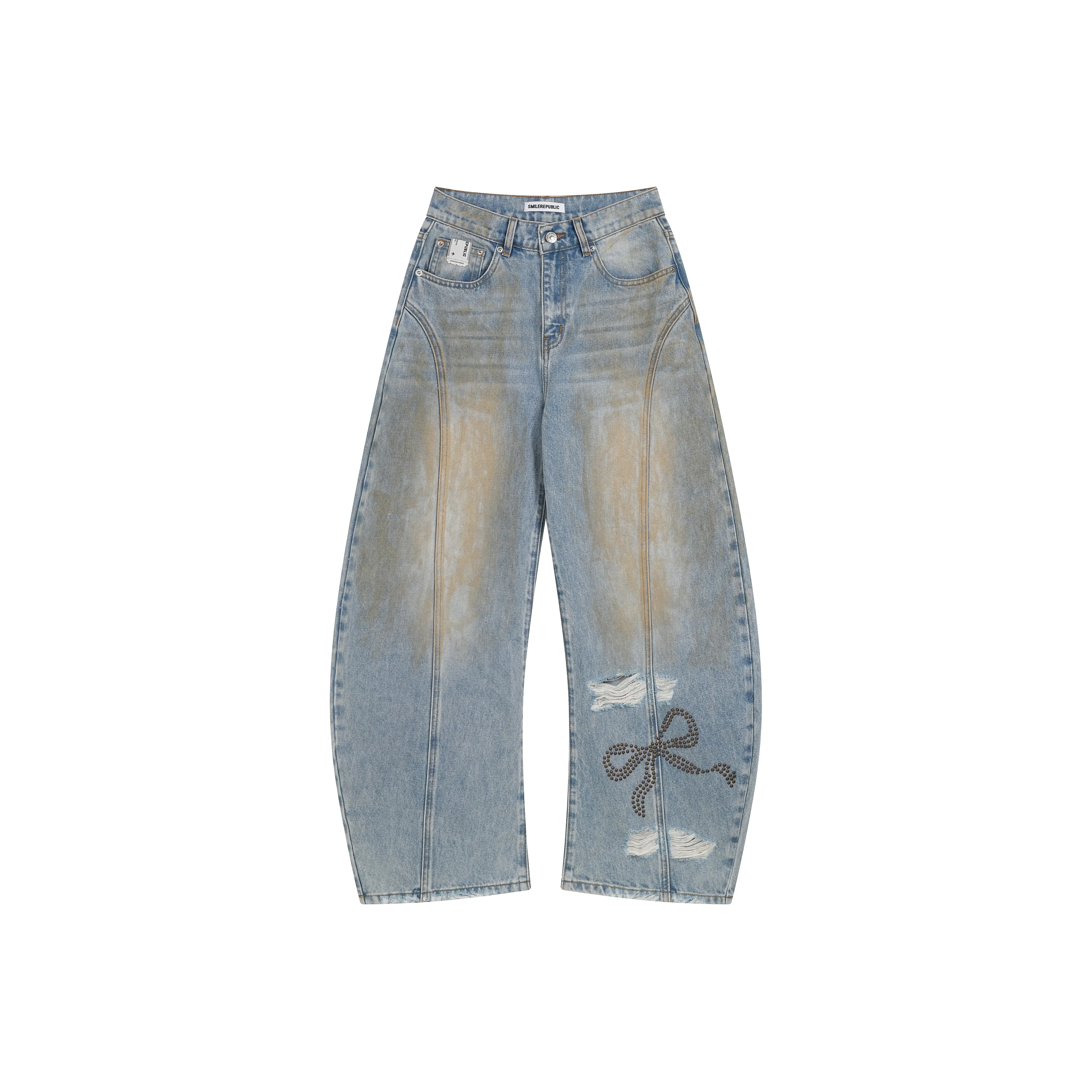 SMILEREPUBLIC Джинсовый синий Унисекс Джинсы
