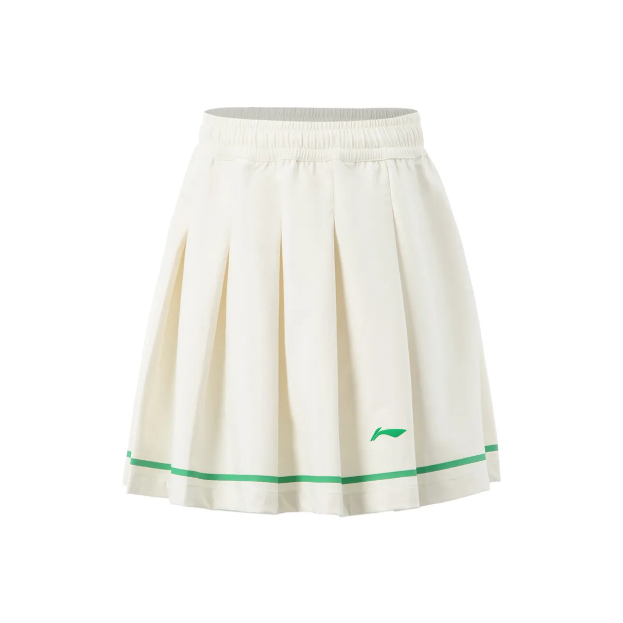 LINING YOUNG Теннис Логотип бренда Умеренный Юбка Лето Детский Ванильный белый