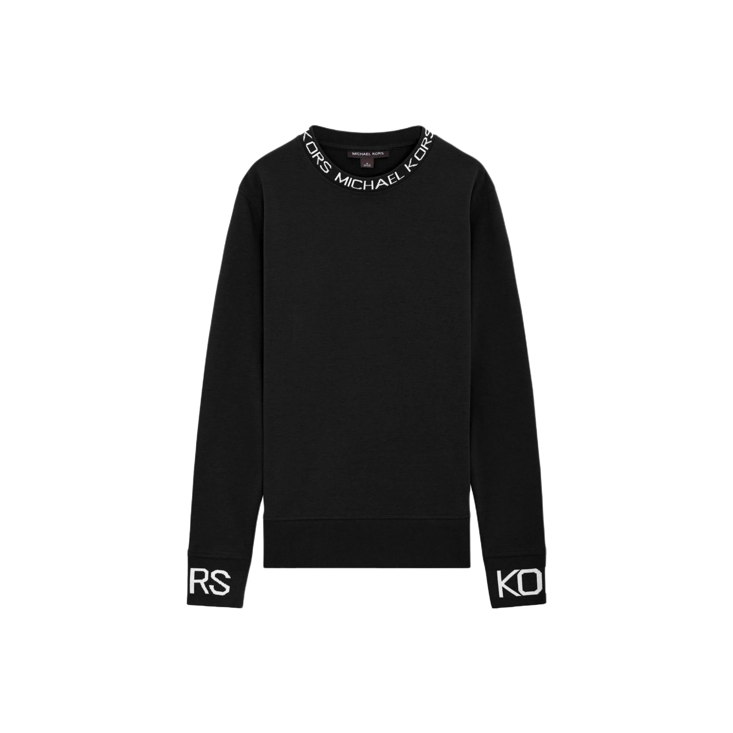 MICHAEL KORS Logo Trim Cotton Blend Sweatshirt