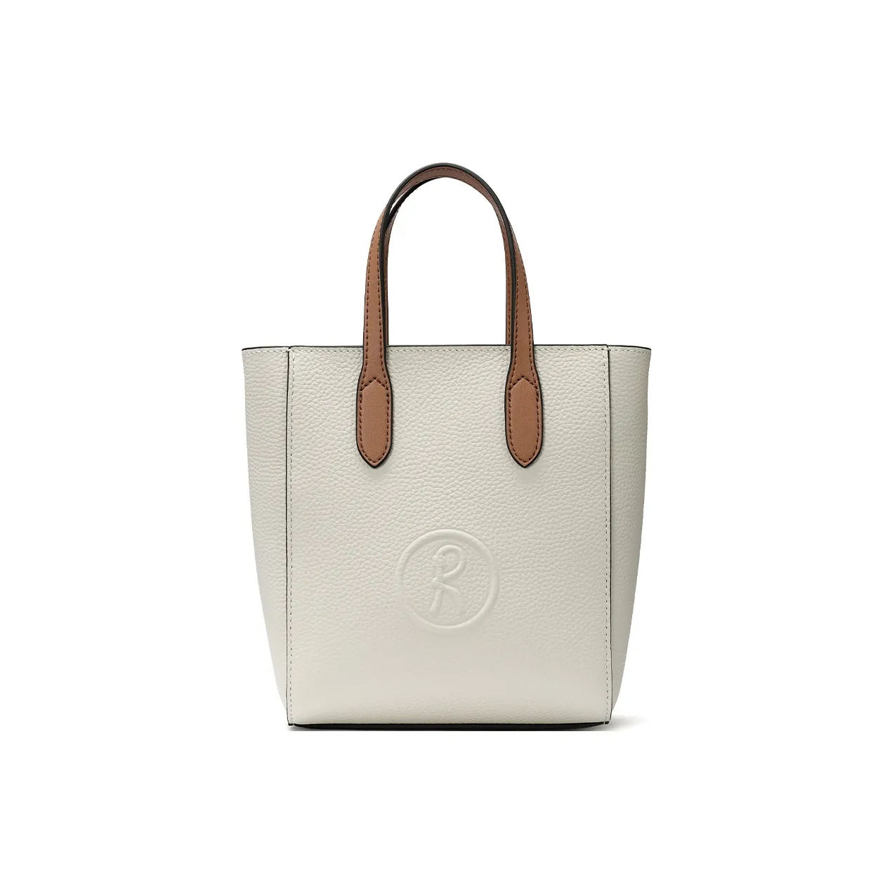 Roberta Di Camerino Коровья кожа Одно плечо Сумка Женская Белая и Коричневая Черная и Коричневая