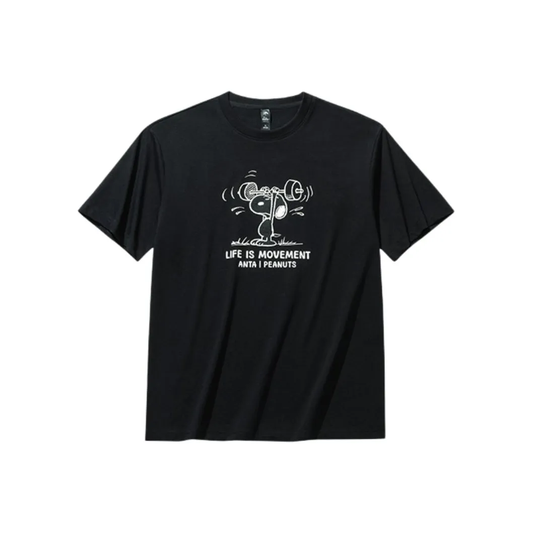 CHAOJIANTA X SNOOPY T-рубашка Мужская Основная Черная