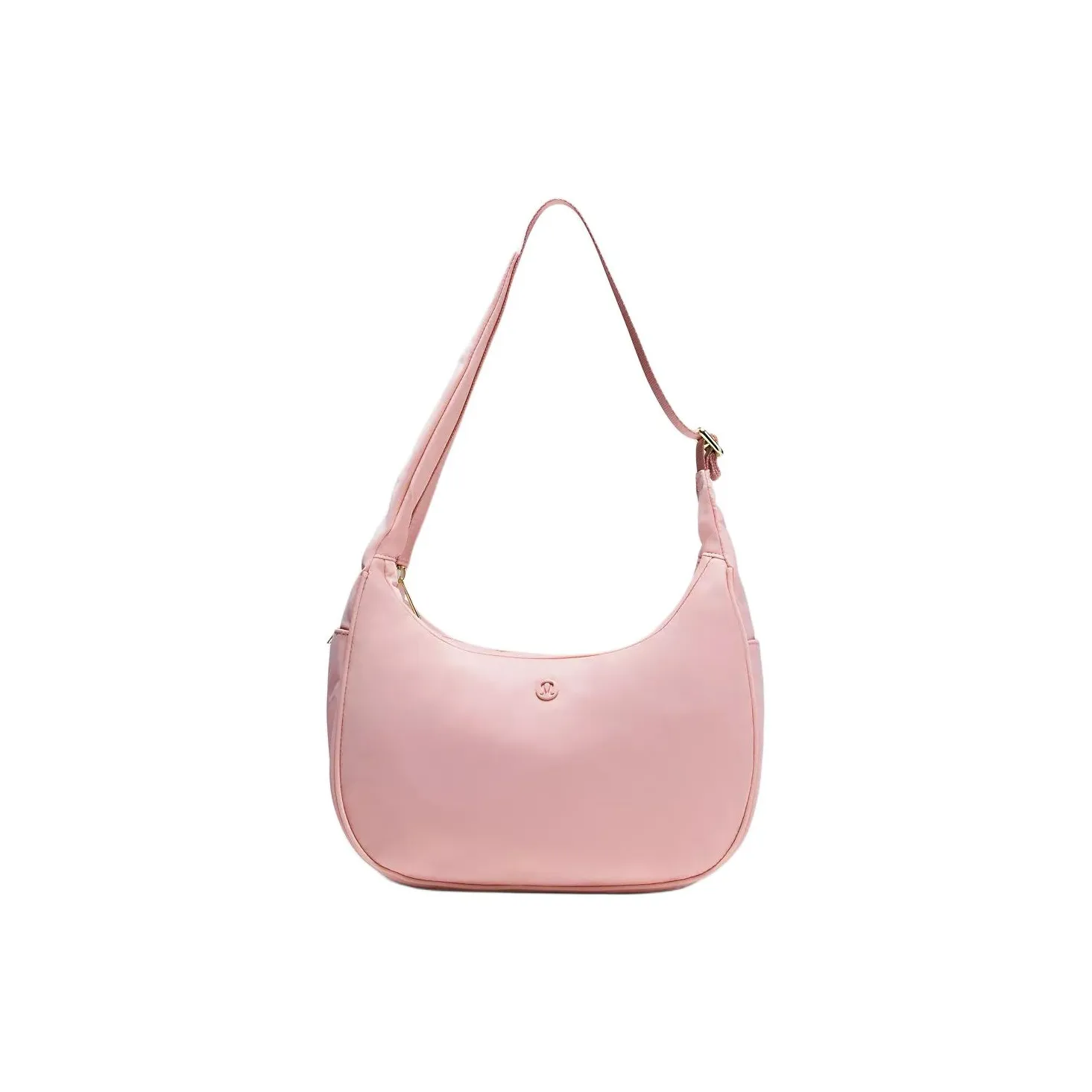 lululemon Нейлоновая сумка через плечо женская туманно-розовая и золотистый металл