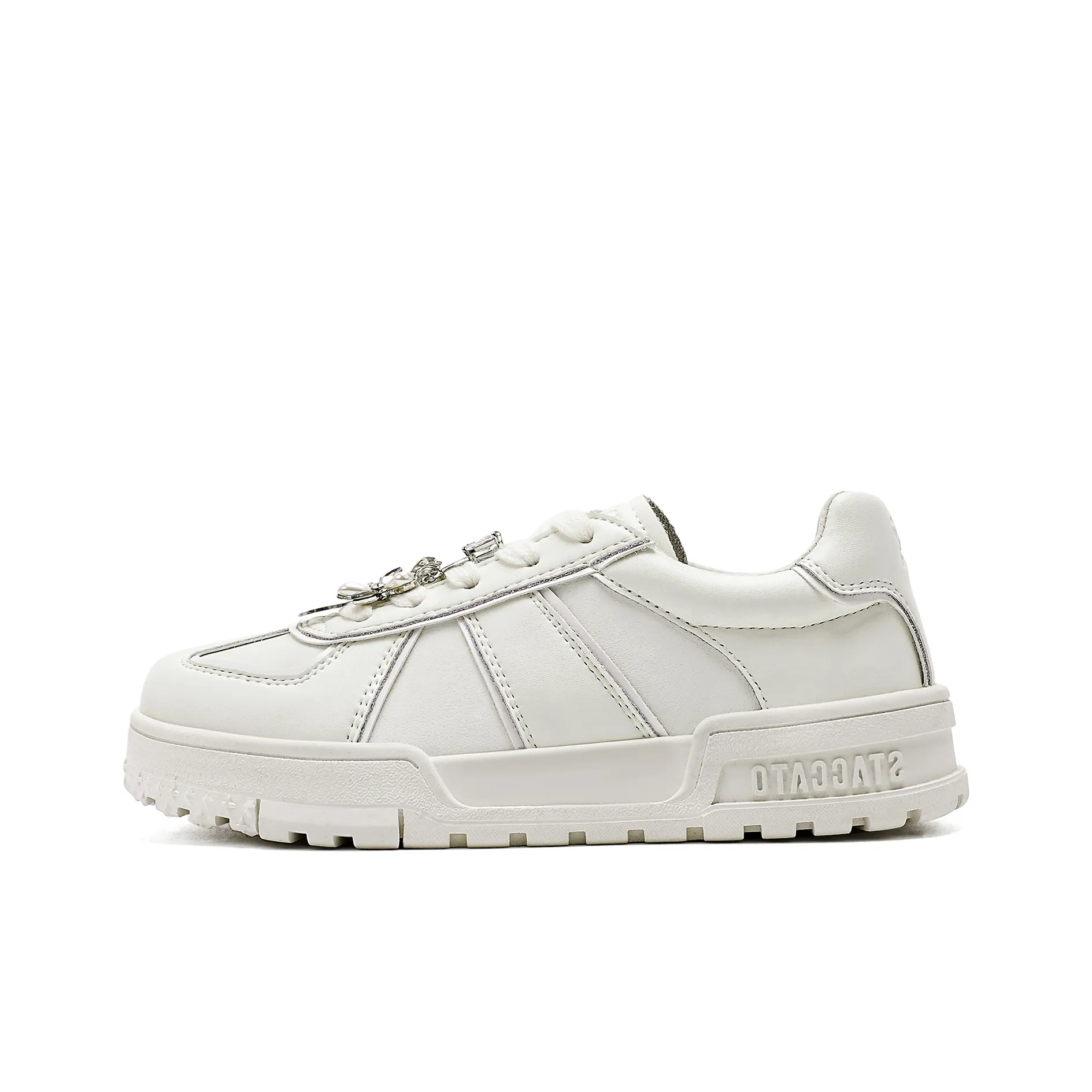 Staccato Slip-resistant Abrasion-resistant Breathable Kids Lifestyle Shoes Beige Teenagers Staccato Противоскользящие Устойчивые к износу Дышащие Детские Лайфстайл Обувь Бежевый Подростки